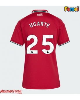Manchester United Manuel Ugarte #25 Tricou Fotbal Replică 2026-27 Femei Acasa Manchester United Manuel Ugarte #25 Tricou Fotbal Replică 2026-27 Femei Acasa